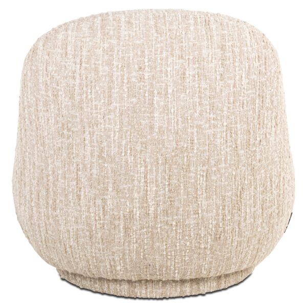 Lounge chair Arlanda beige angora swivel