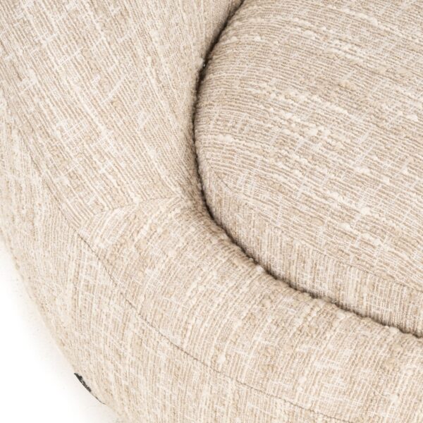 Lounge chair Arlanda beige angora swivel