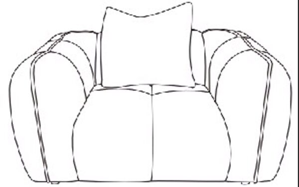 Lounge chair Jezebel cream fancy