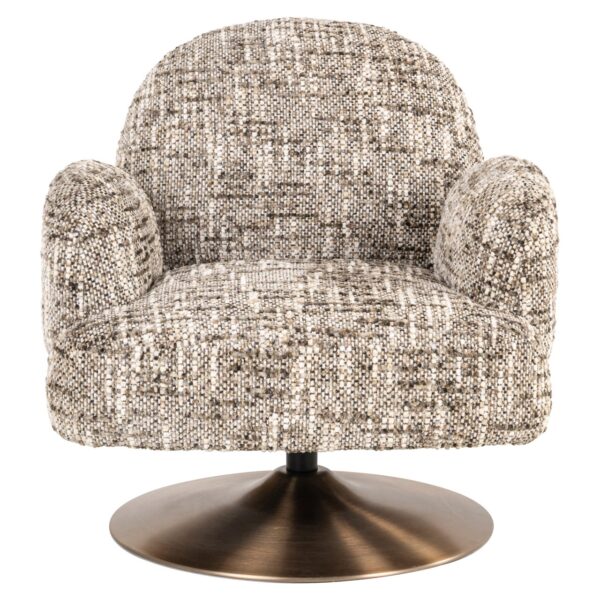Lounge chair Kagney brown omara swivel