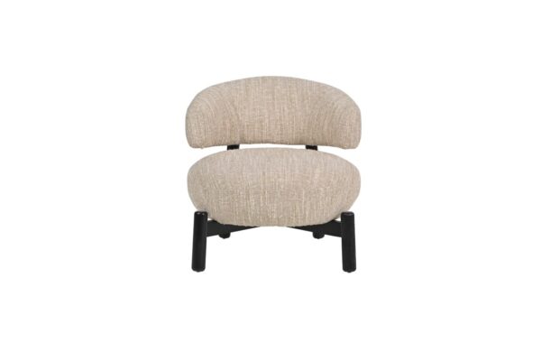 Lounge chair Ornella beige angora