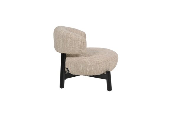 Lounge chair Ornella beige angora