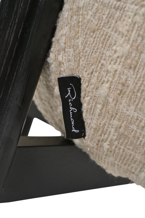 Lounge chair Ornella beige angora