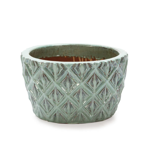 Macetero 45x45x26 Gres Celadon