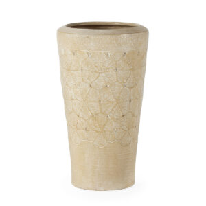 Macetero 45x45x80 Terracota -- Crema Lavado