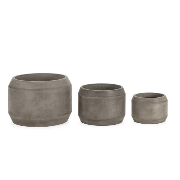Macetero 56x56x40 Cemento -- Gris Altracita Oscuro