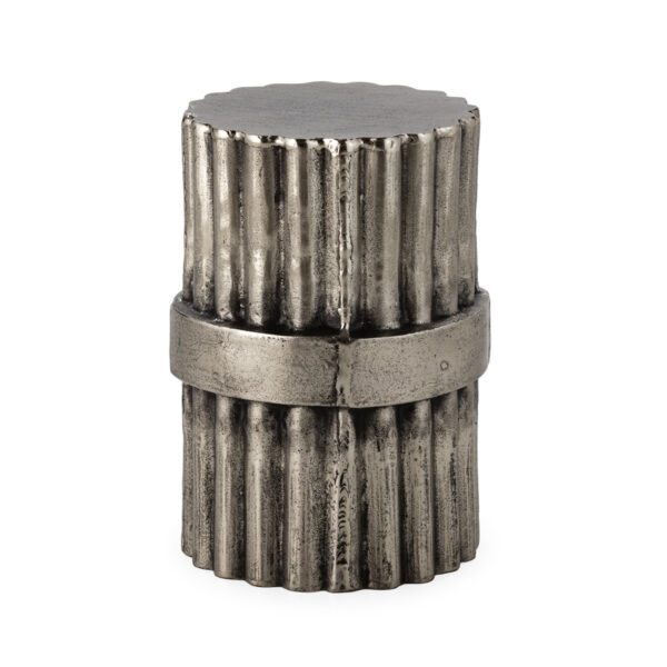 Mesa Auxiliar 36x36x52 Metal -- Niquel/Negro