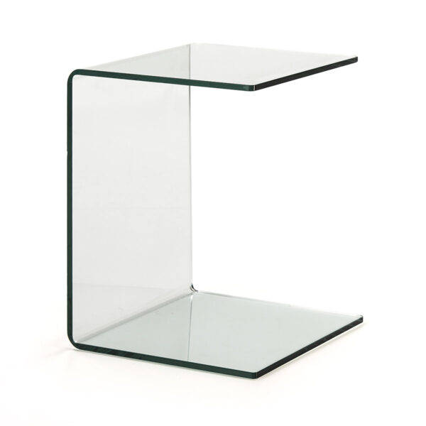 Mesa Auxiliar 40x40x53 Cristal Transparente