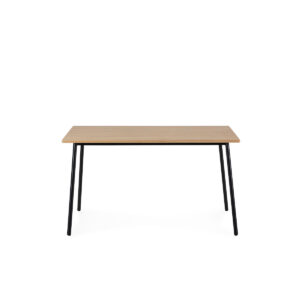 Mesa Comedor 135x90x77 Madera/Metal -- Natural/Negro