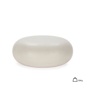 Mesa de Centro 90x90x37 Cemento -- Blanco