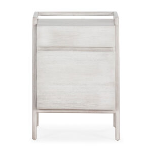 Mesita de Noche 50x40x70 Madera de Cedro -- Gris Velado