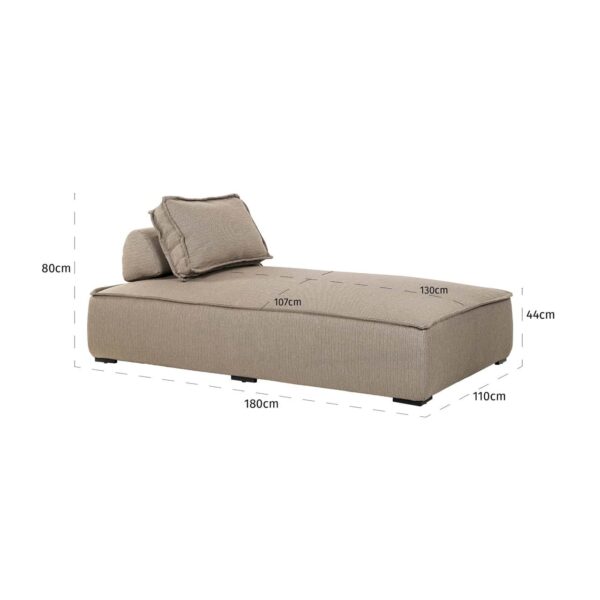 Outdoor lounge chair Jondal taupe