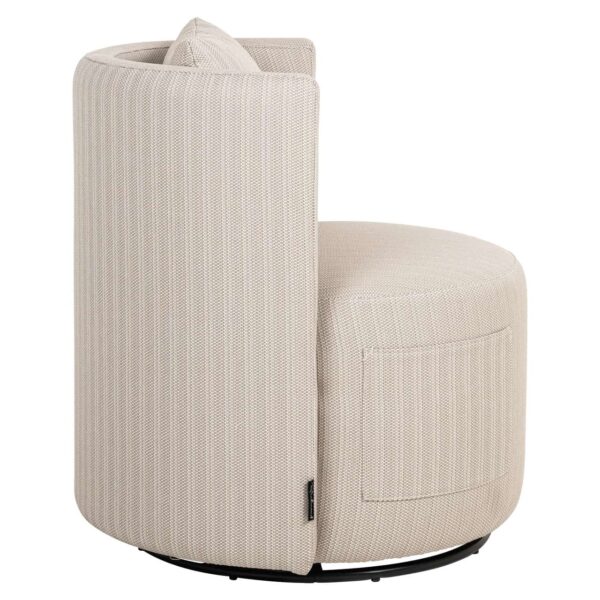 Outdoor lounge chair Marlin beige swivel