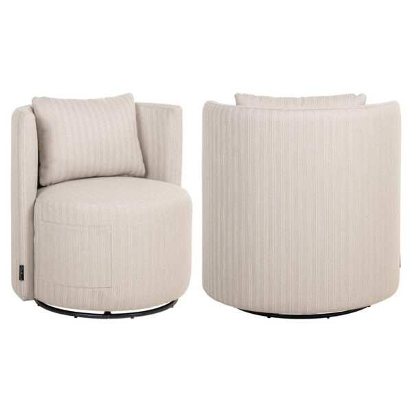 Outdoor lounge chair Marlin beige swivel