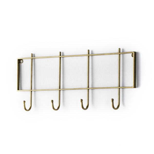 Perchero 60x6x25 Metal Dorado