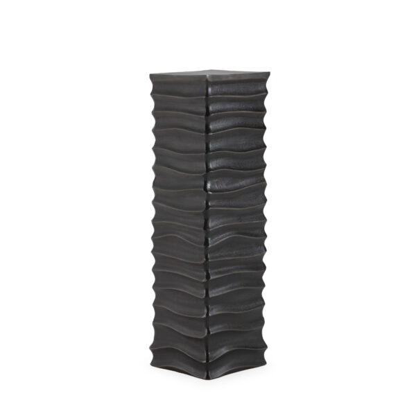 Plinto 27x27x95 Metal -- Laton Enegrecido