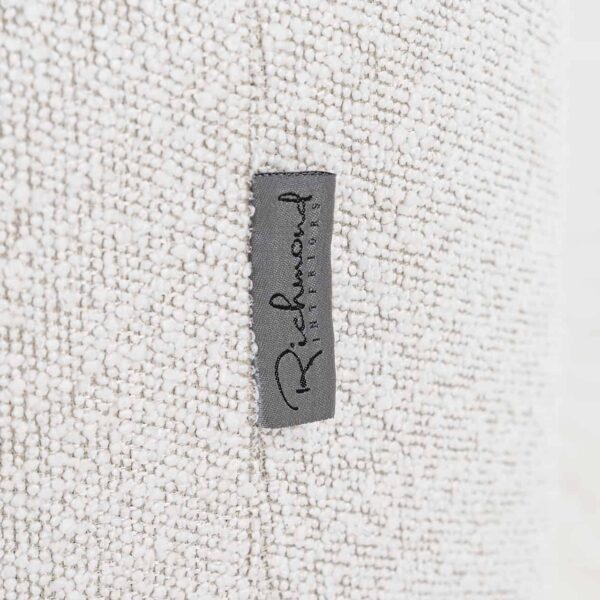 Pouffe & Footstool Emmy white bouclé 70Ø