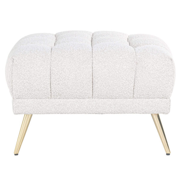 Pouffe & Footstool Huxley white bouclé