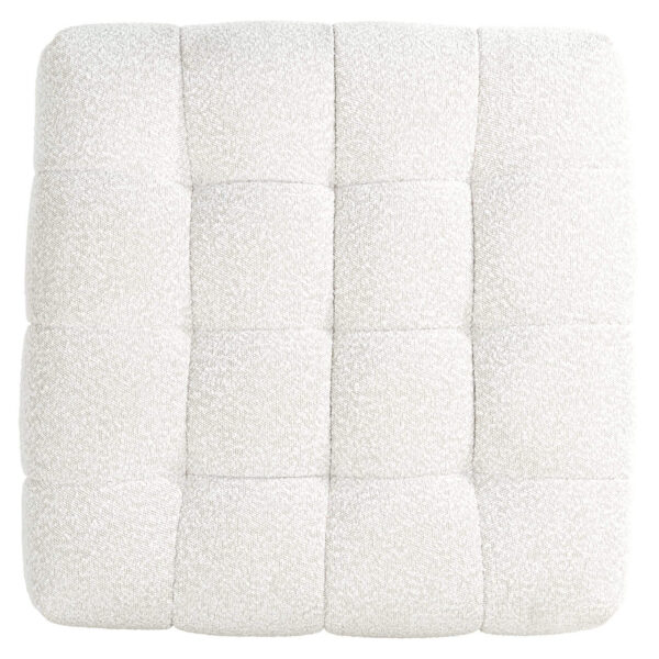Pouffe & Footstool Huxley white bouclé