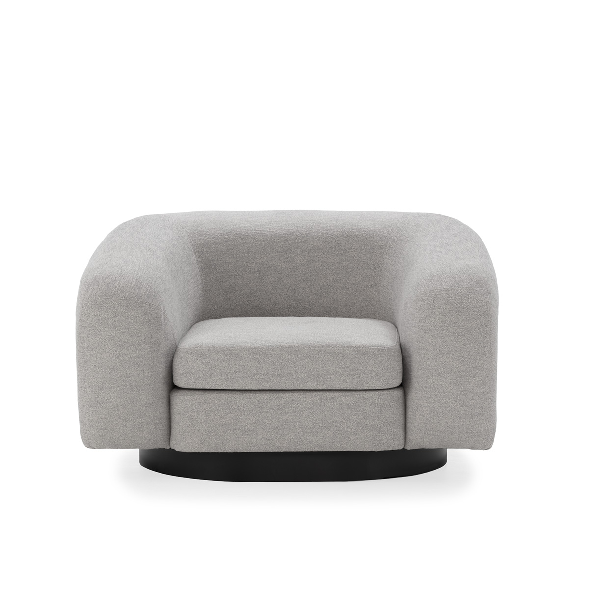 Sofá 120x103x75 Tela/Metal -- Gris/Negro Mate