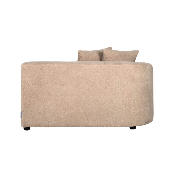 Sofa Grayson sand furry arm left fully upholstered