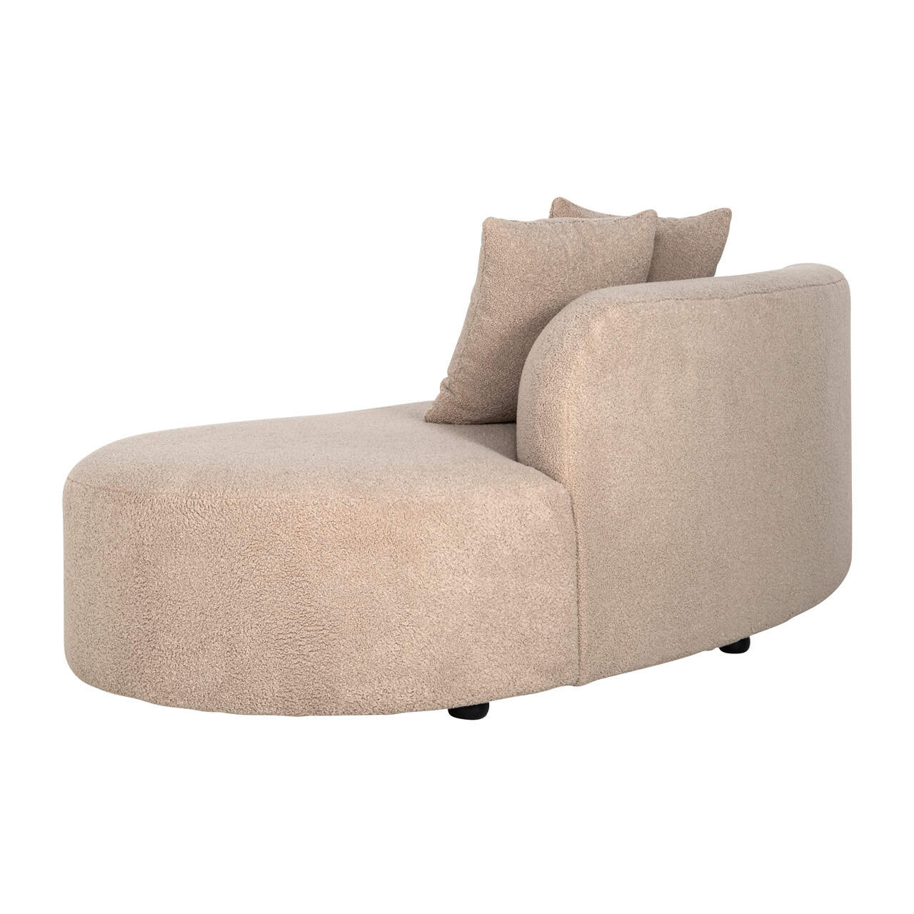 Sofa Grayson sand furry ottoman right fully upholstered