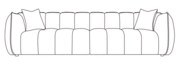 Sofa Jezebel cream fancy