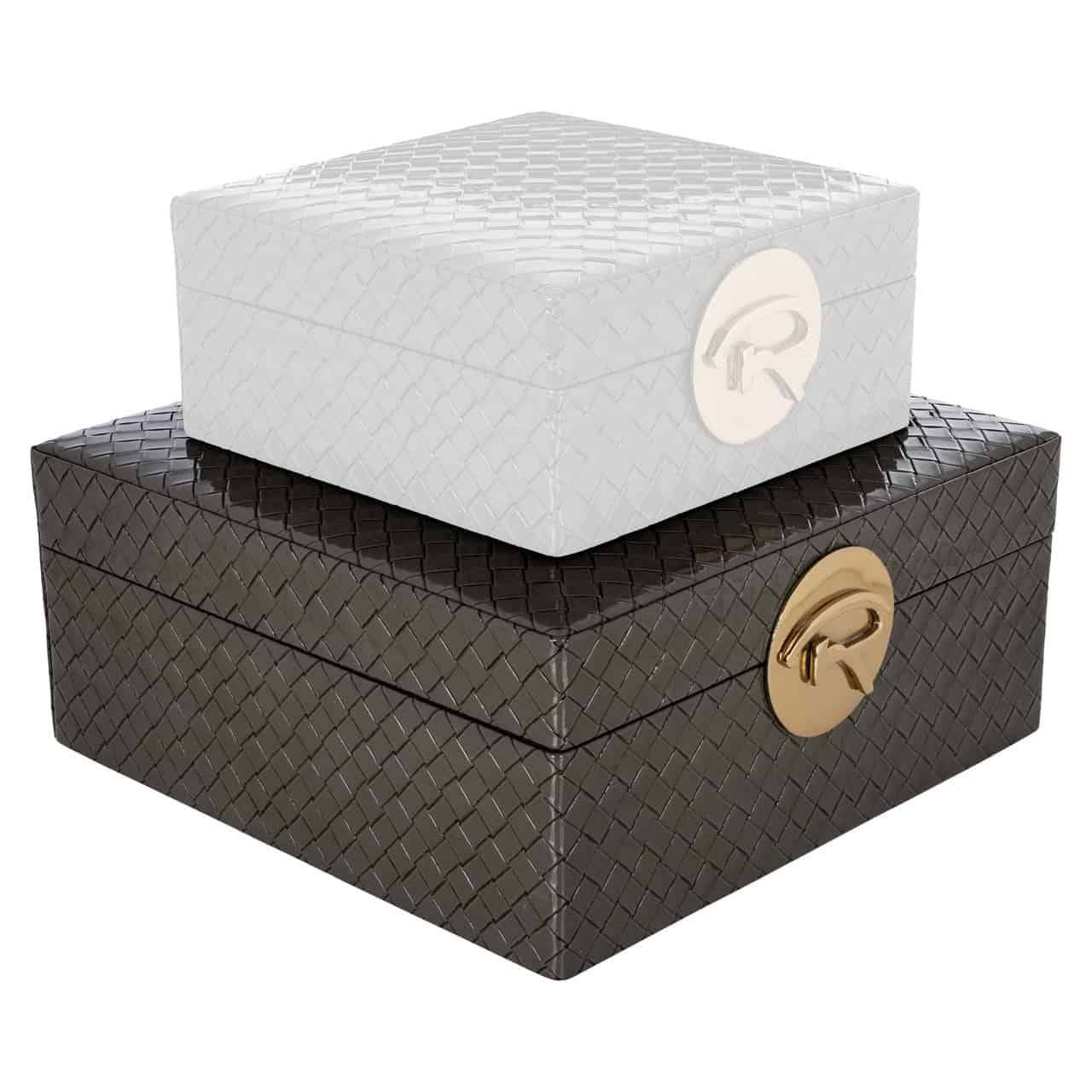 Storage box Rosaly anthracite large