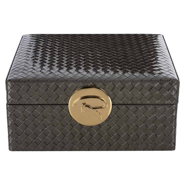 Storage box Rosaly anthracite large