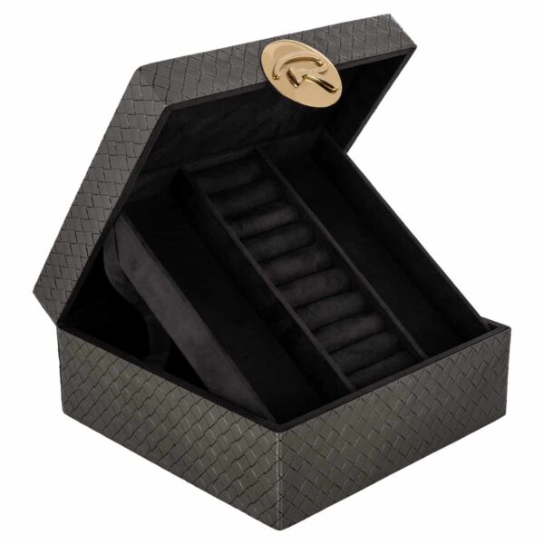 Storage box Rosaly anthracite large