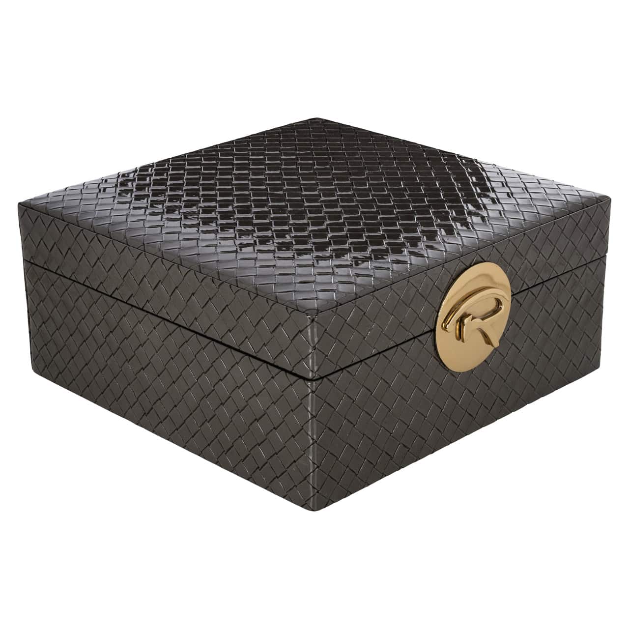 Storage box Rosaly anthracite large