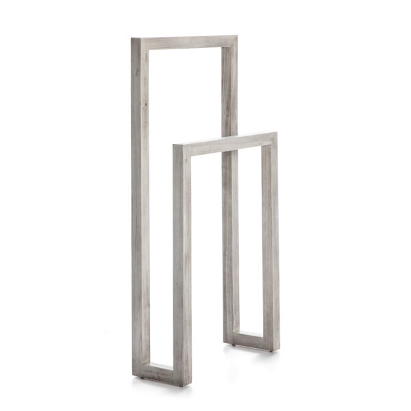 Toallero 55x21x110 Madera Gris Velado