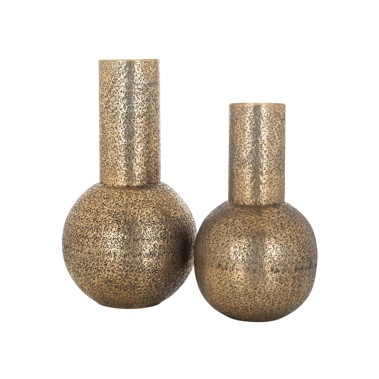 Vase Darcey brushed gold large