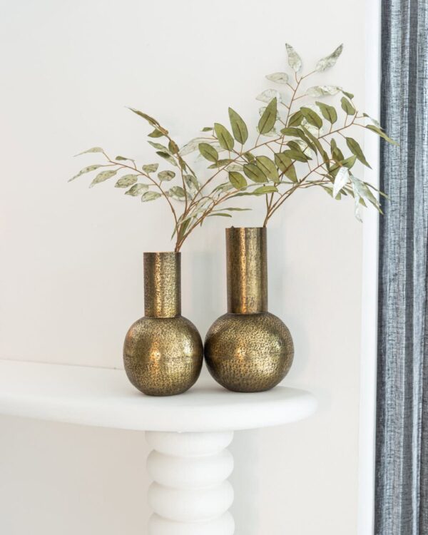 Vase Darcey brushed gold small
