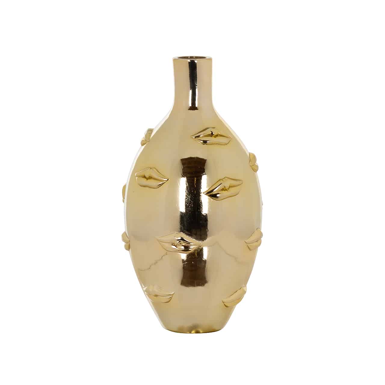 Vase Kisses gold large