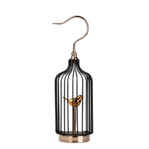 FIGURA DECORACION METAL PAJARO 15x15x47 CM