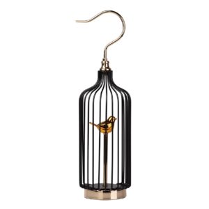 FIGURA DECORACION METAL PAJARO 15x15x51 CM