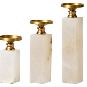 Set 3 Portavelas 7x7x14/7x7x19/7x7x24 Cm