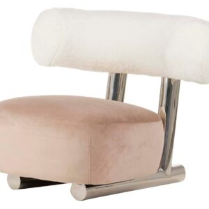 Sillon Lana Velvet Rosa Qufu 100x82x71 Cm