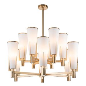 Lámpara Techo Cristal Metal Dorado 90x90x85 Cm