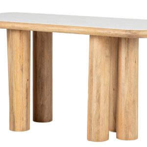 Escritorio Madera Mango Marron Telo 140x60x75 Cm