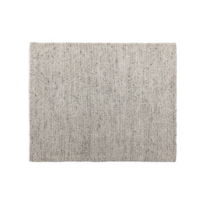 ALFOMBRA 200x1x250 LANA TEJIDA A MANO GRIS CLARO