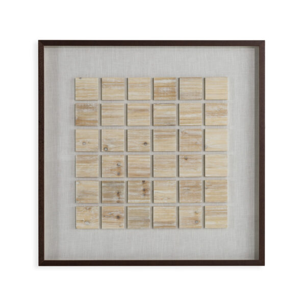 CUADRO 90x4x90 MADERA NEGRO/NATURAL
