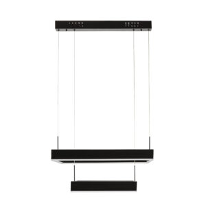 LAMPARA DE TECHO 60x60x120 METAL NEGRO MATE