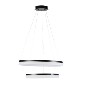 LAMPARA DE TECHO 80x80x120 METAL NEGRO MATE