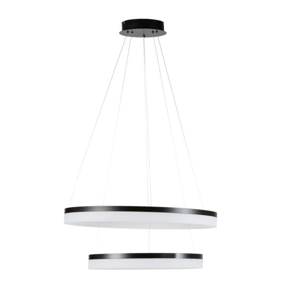 LAMPARA DE TECHO 80x80x120 METAL NEGRO MATE