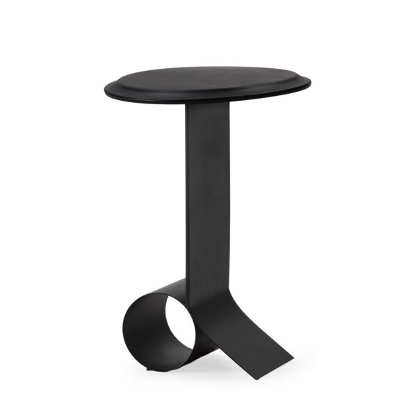 Mesa Auxiliar 40x40x55 Metal -- Plomo
