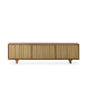 MUEBLE TV 180x45x55 MADERA NATURAL/DORADO