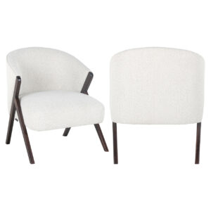 Sillón Mia blanco bouclé