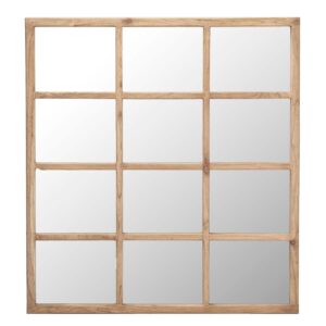 Espejo Ventana Madera Mindi Natural 120x5x130 Cm